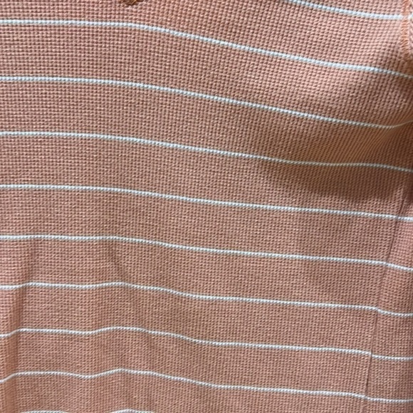 SONOMA Orange Striped V Neck Top Women's Size Small - Picture 3 of 3